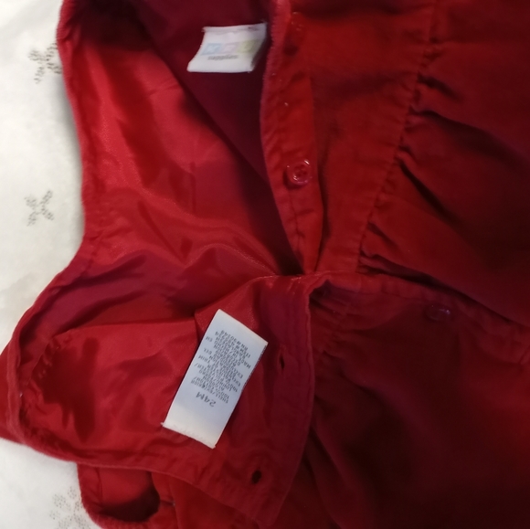 Red Velvet Smock - Picture 6 of 7